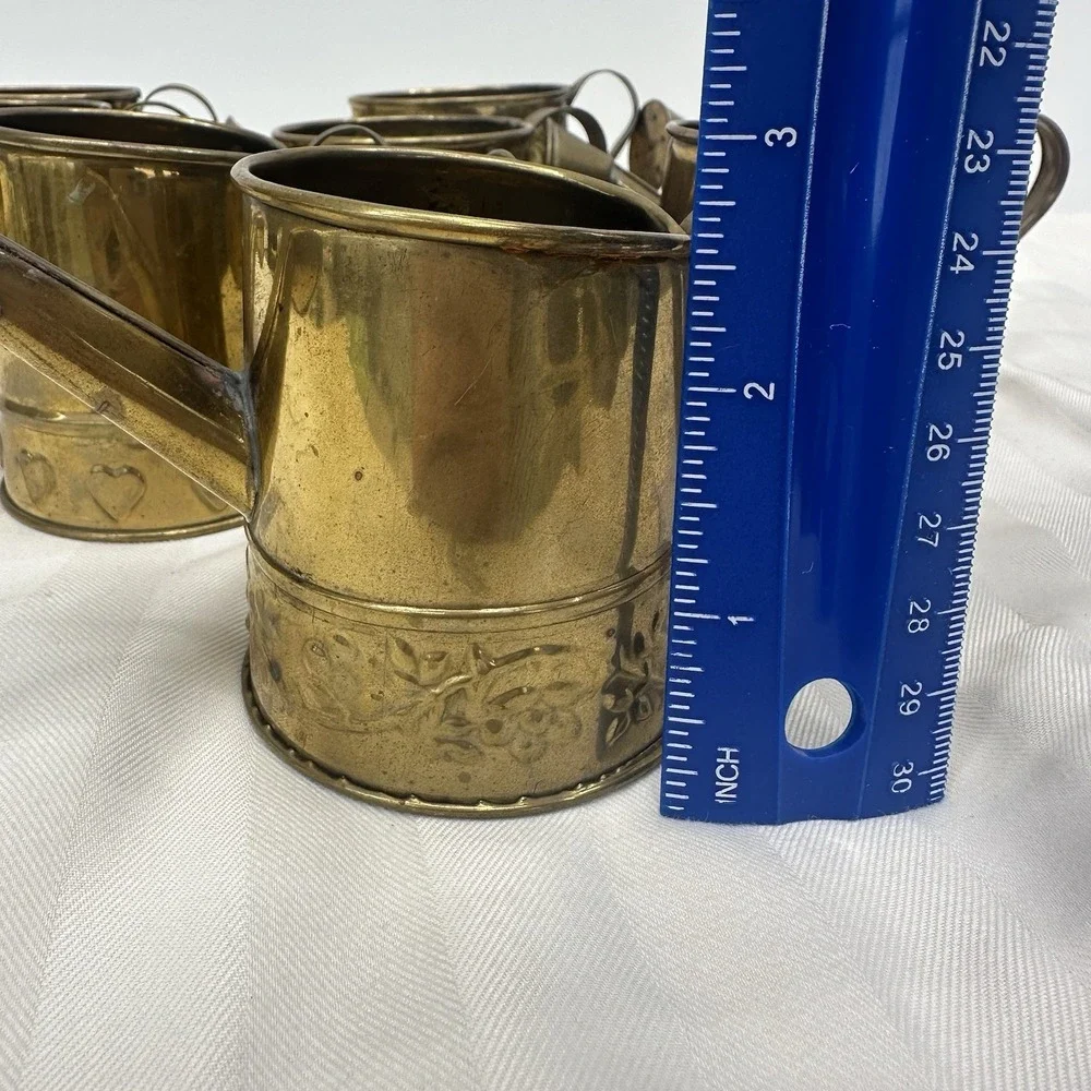 Lot 9‎ Vintage Hosley Brass 2.5